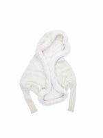 Mohair Collar Knit Shawl Cardigan