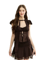 Tie-Waist Ruffle Skirt Set
