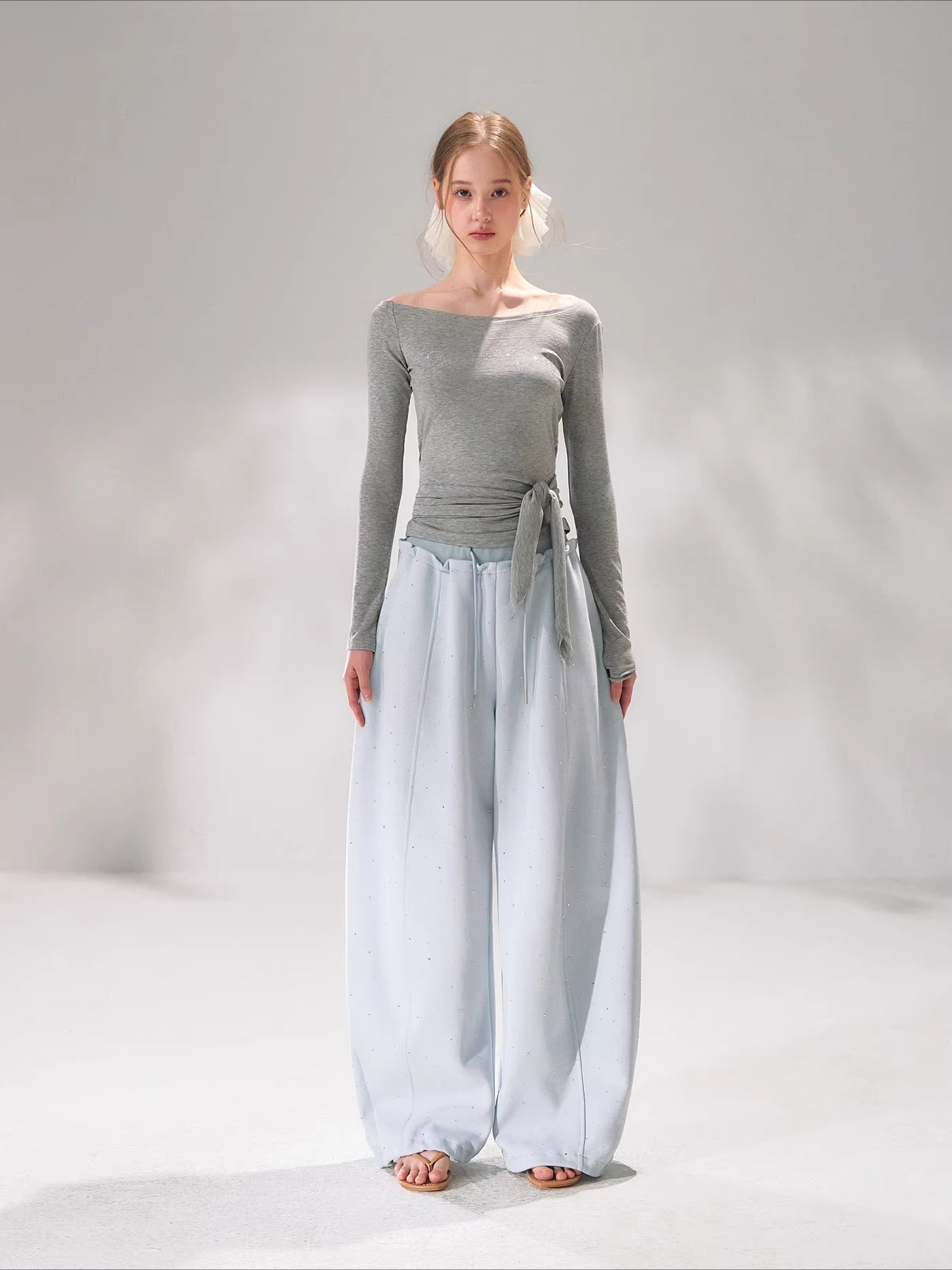 Crystal Drawstring Sweatpants