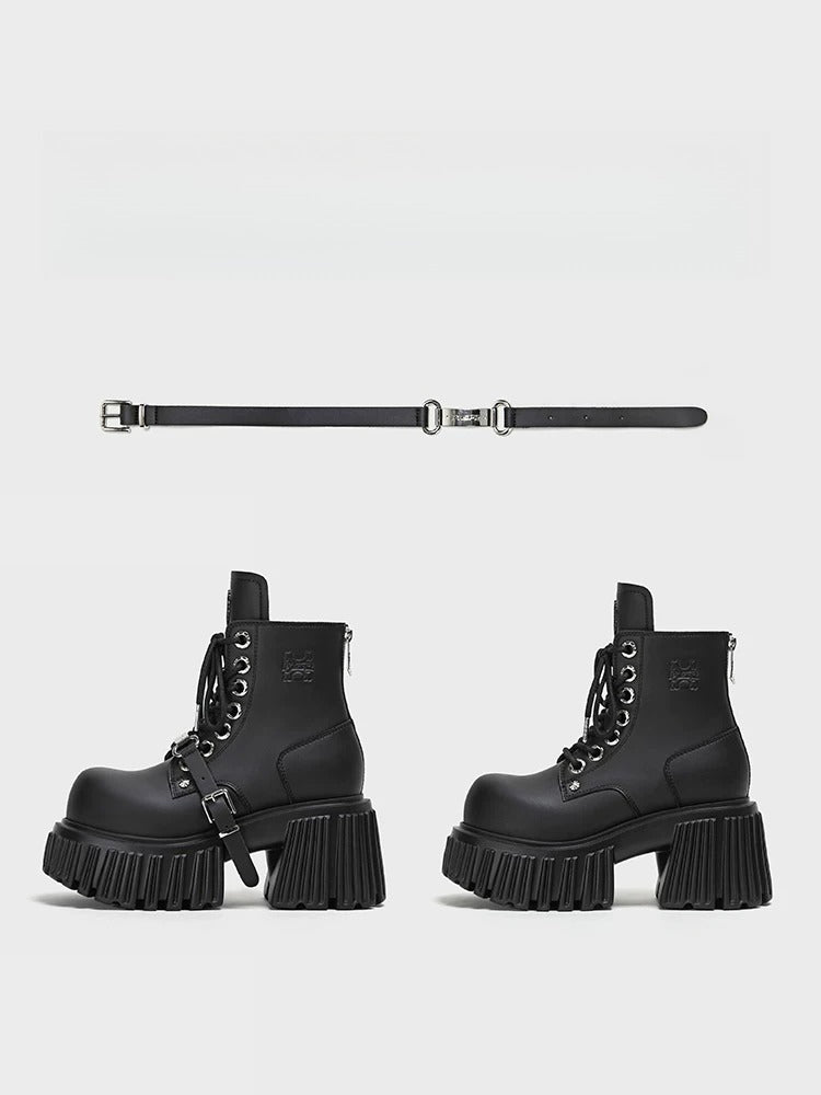Gothic Platform Ankle Boots
