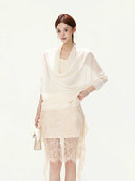 Sheer Batwing Top