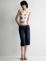 Lyocell Fun Print Short Sleeveless Tank Top