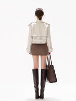 Crop Trench Jacket