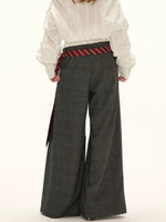 Double Waist Straight Leg Trousers