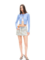 Fold-structured Low-waist Skirt