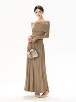 Lace Off Shoulder Maxi Dress