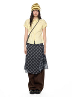 Plaid Short Sleeve Slim Shirt