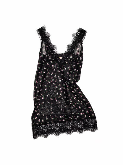 Snoopy V-neck Lace Dress