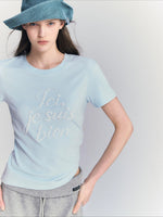Beaded Letter T-shirt