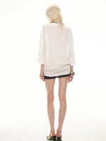 Contrast V Neck Dress