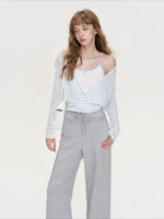 Cotton Straight Pants