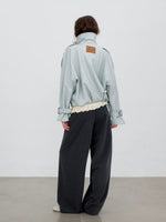 Shawl-Lapel Double-Breasted Jacket