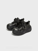 Distressed Platform Sneakers