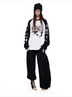 Drawstring Wide Leg Pants