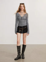 Reversible Knit Top