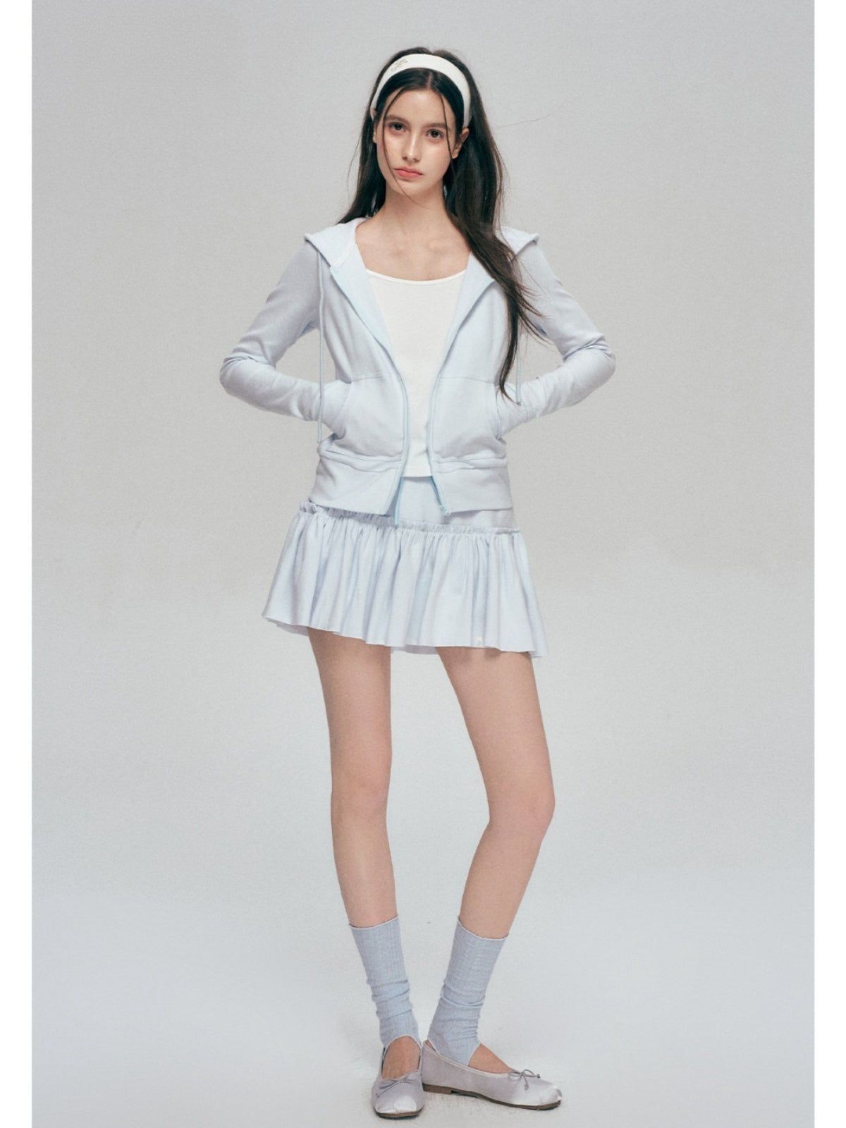 Contrast Hooded Sweatshirt