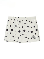 Polka Dot Zipper Reversible Skirt