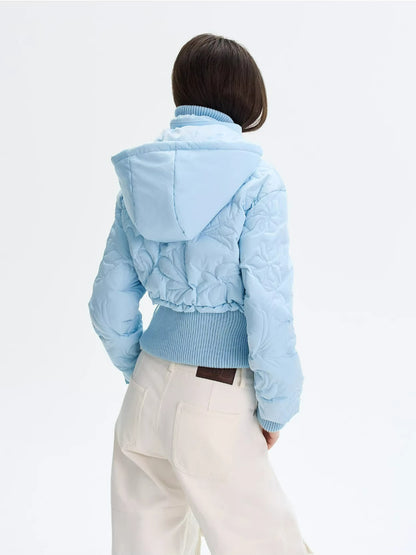 Quilted Cropped Down Jacket