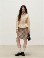 Khaki Peter Pan Trench