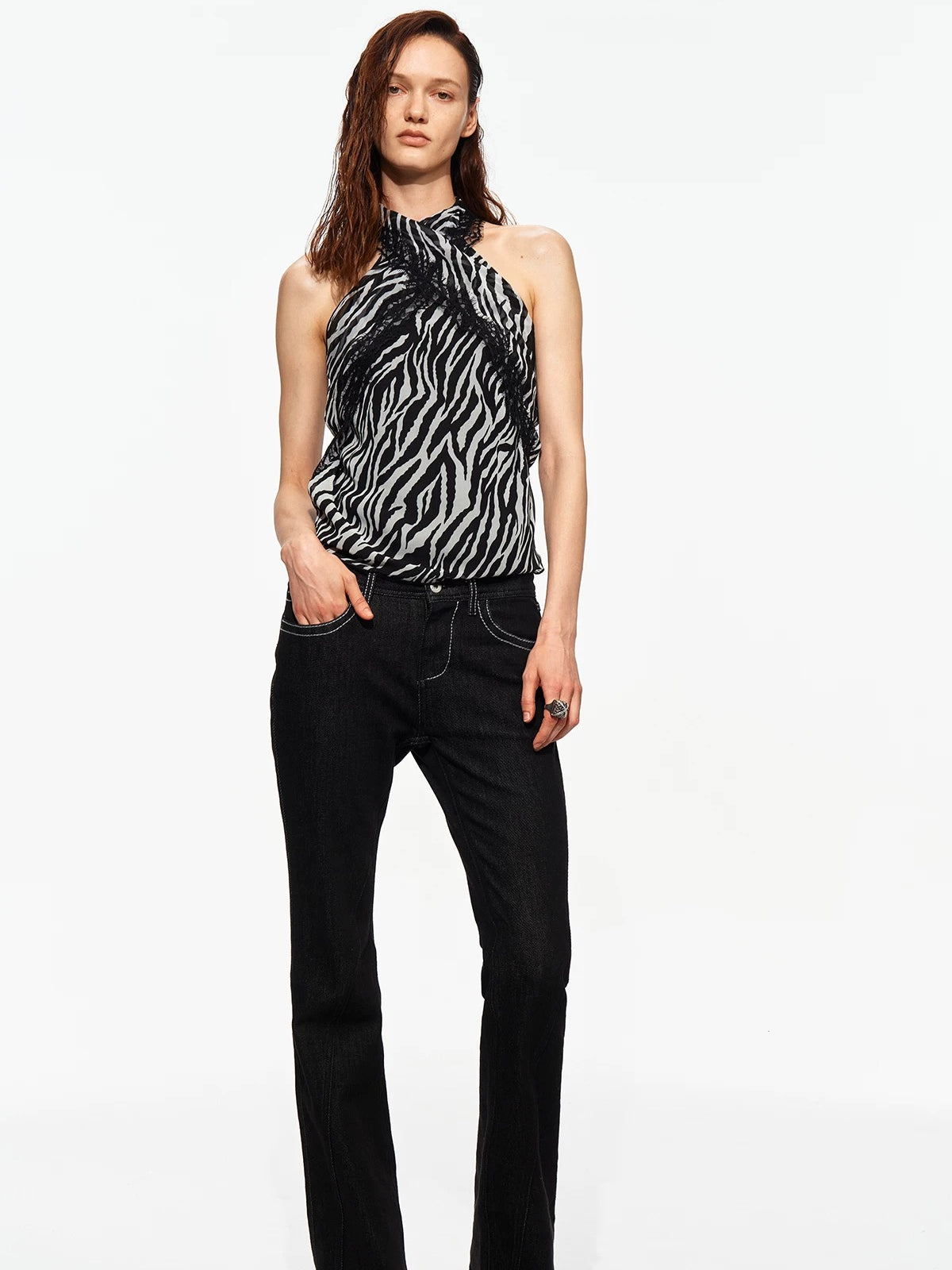 Printed Halter Cami