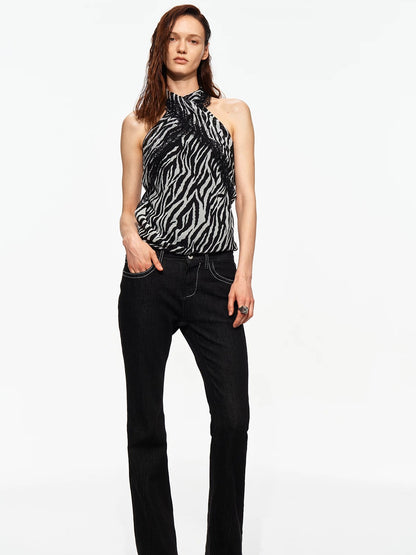 Printed Halter Cami