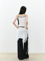 Colorblock Letter Print Cami Top