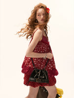 Vintage Floral Loose Cami Mini Dress