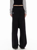 Fur Collar Hoodie & Wide Pants Set