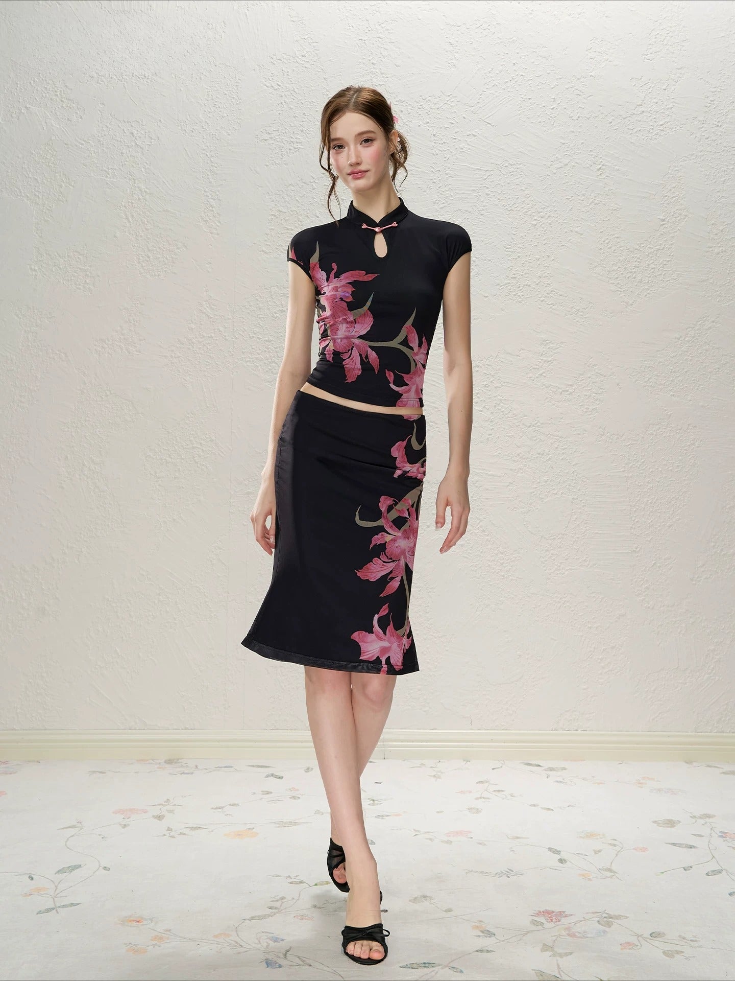 Red Romance Qipao Set