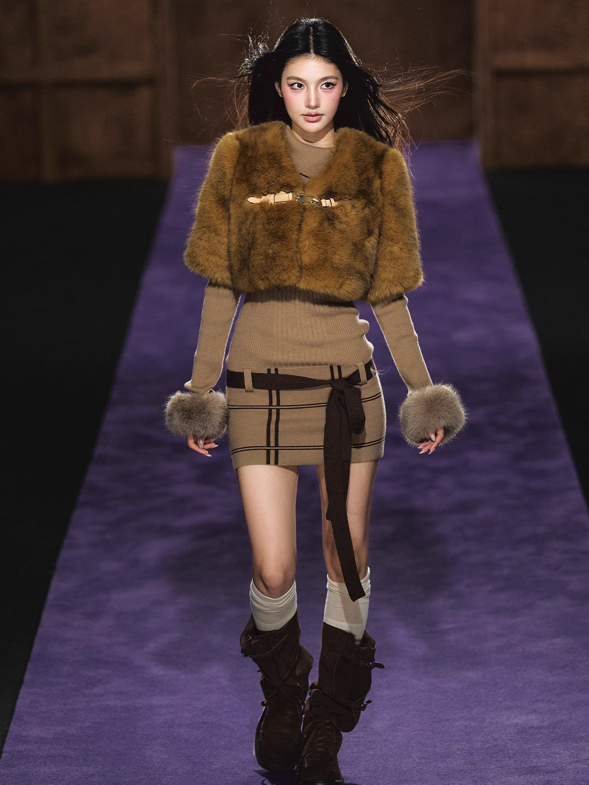 Faux-Fur Cape Vest