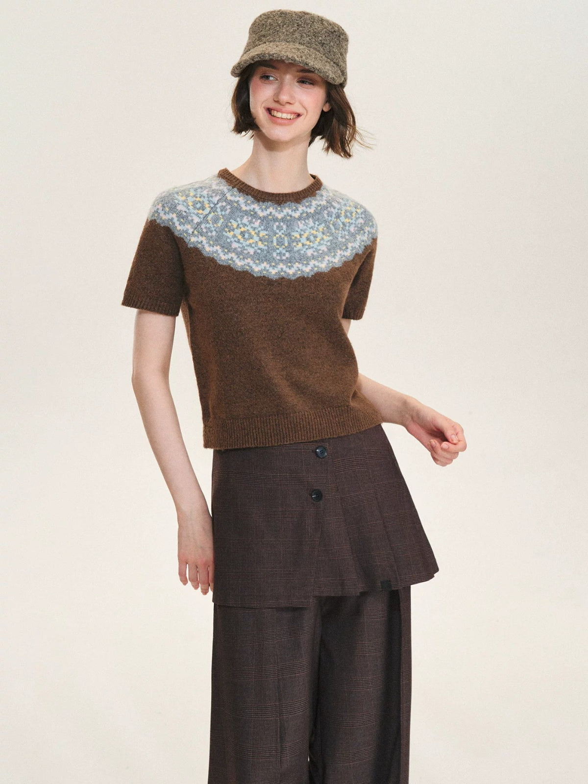 Fair Isle Cardigan &amp; Sweater Set
