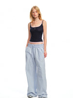 Fake Two-Piece Color-Block Splicing Vest