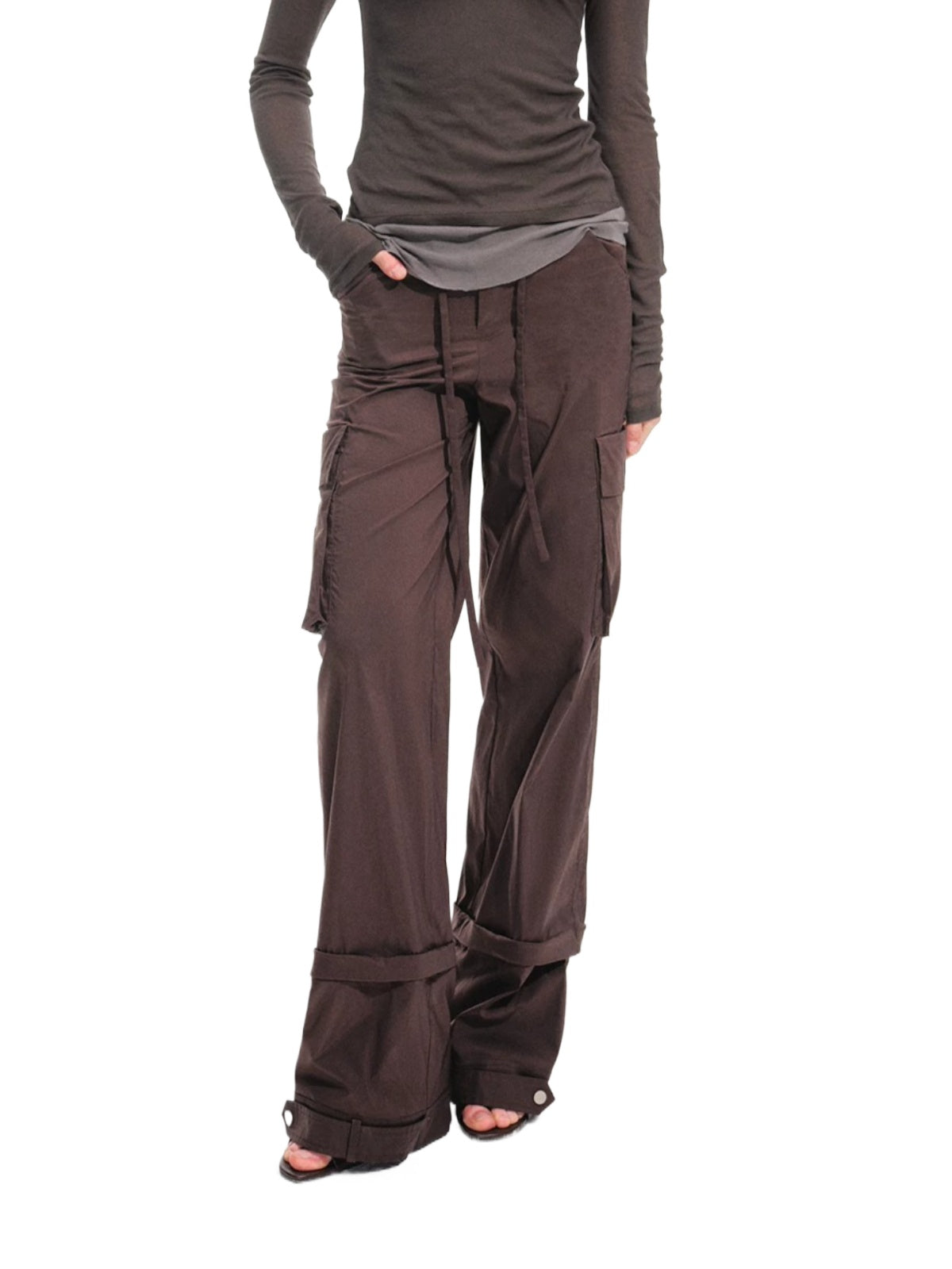Detachable Strap Cargo Pants
