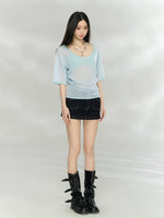 Lyocell U-Neck Top