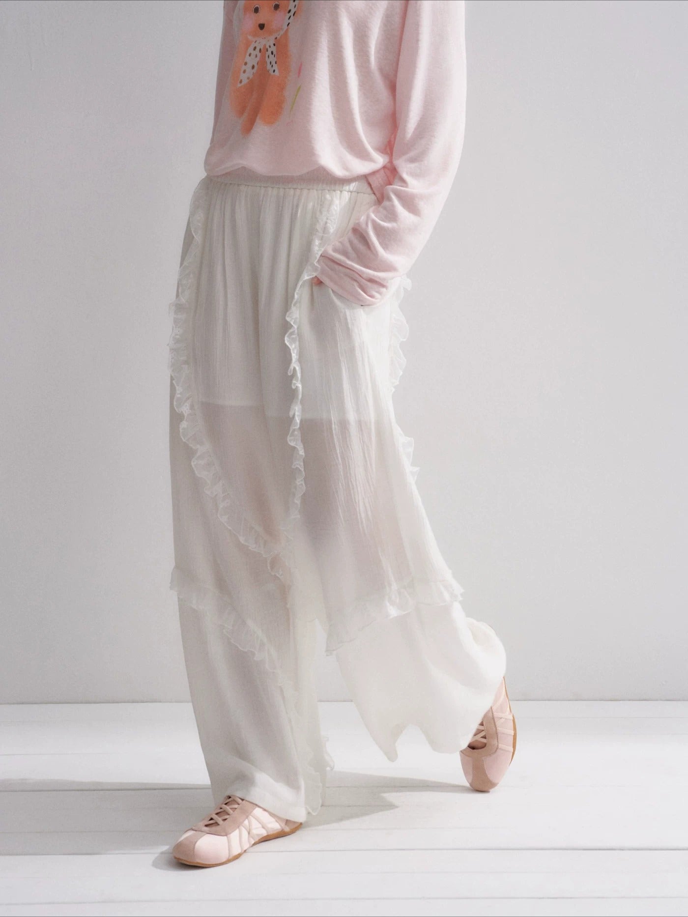 Lace Wide Leg Pants