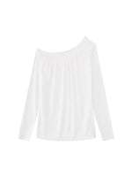 Asymmetrical Draped Lyocell Tee