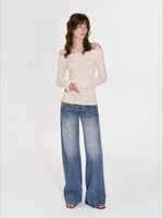 High-End Wool Off-shoulder Knit