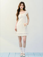 Floral Square Neck Dress