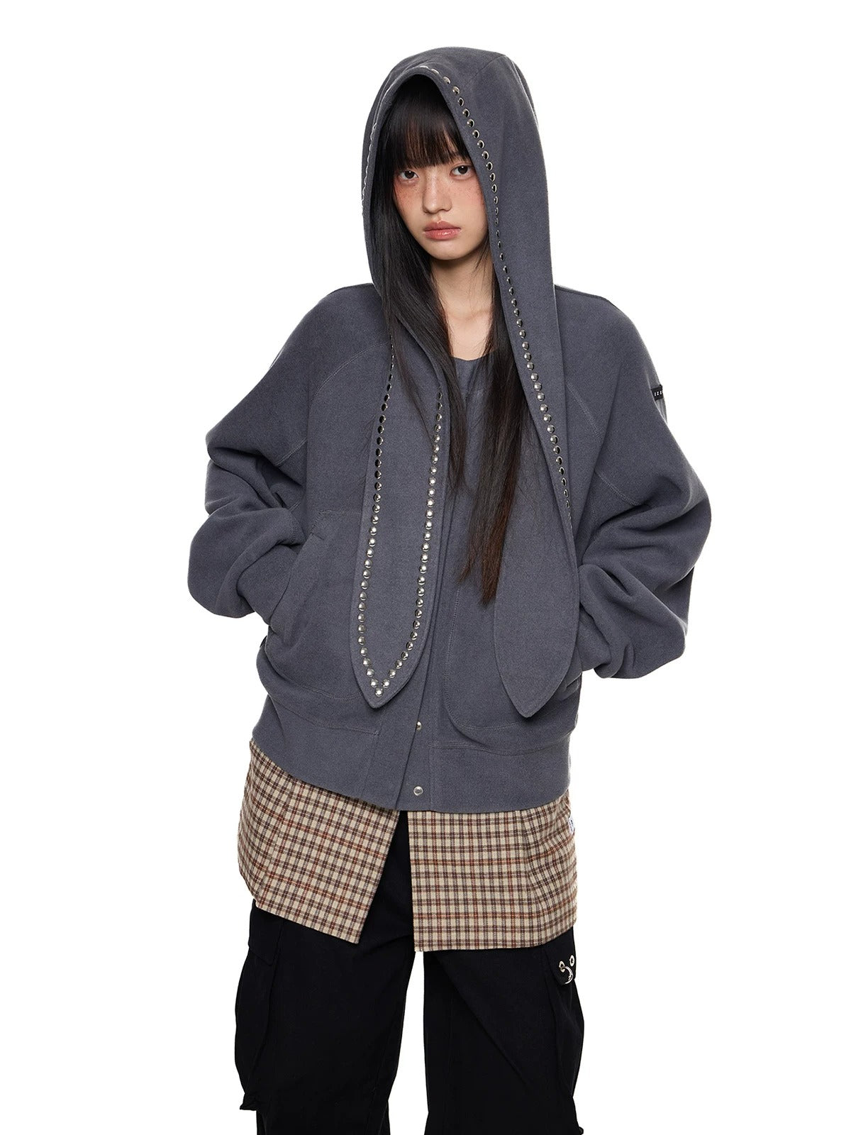 Rabbit Ear Rivet Hoodie