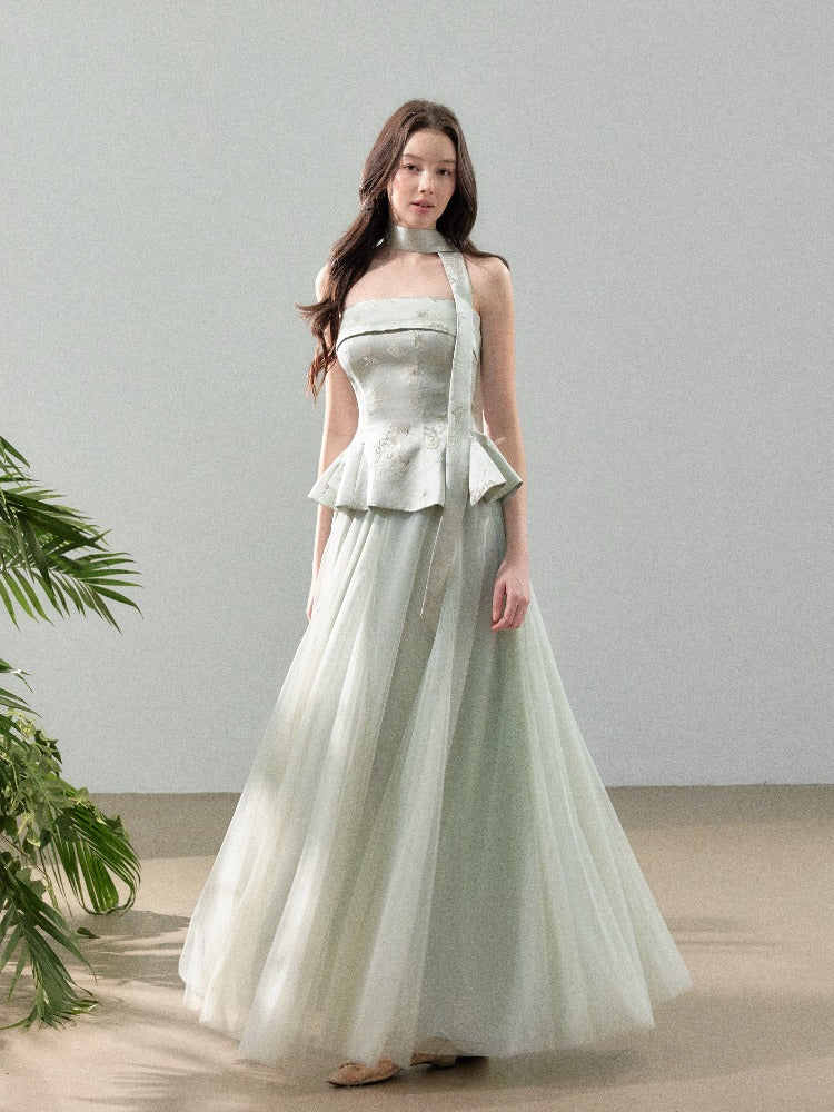 Jacquard Tulle Two Piece Set