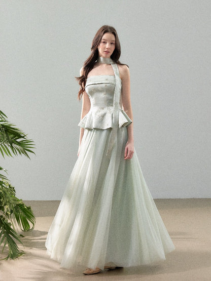 Jacquard Tulle Two Piece Set