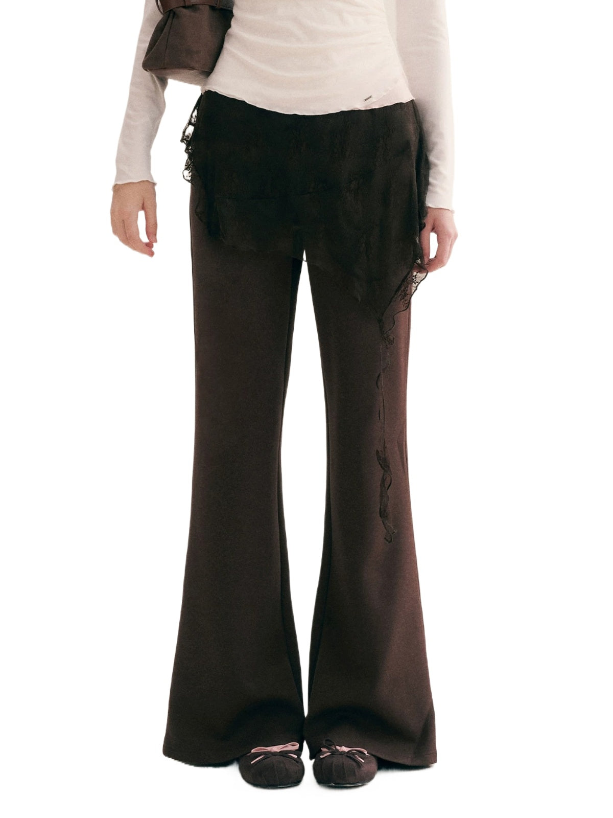 Lace Curtain Flare Pants