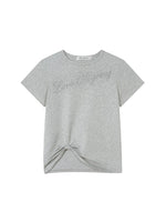 Twist Hem Rhinestone Tee