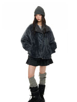 Double Sided Fleece Padded Coat