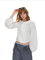 French Tuck Pleat Blouse
