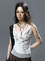 Crystal Shell Layered Necklace