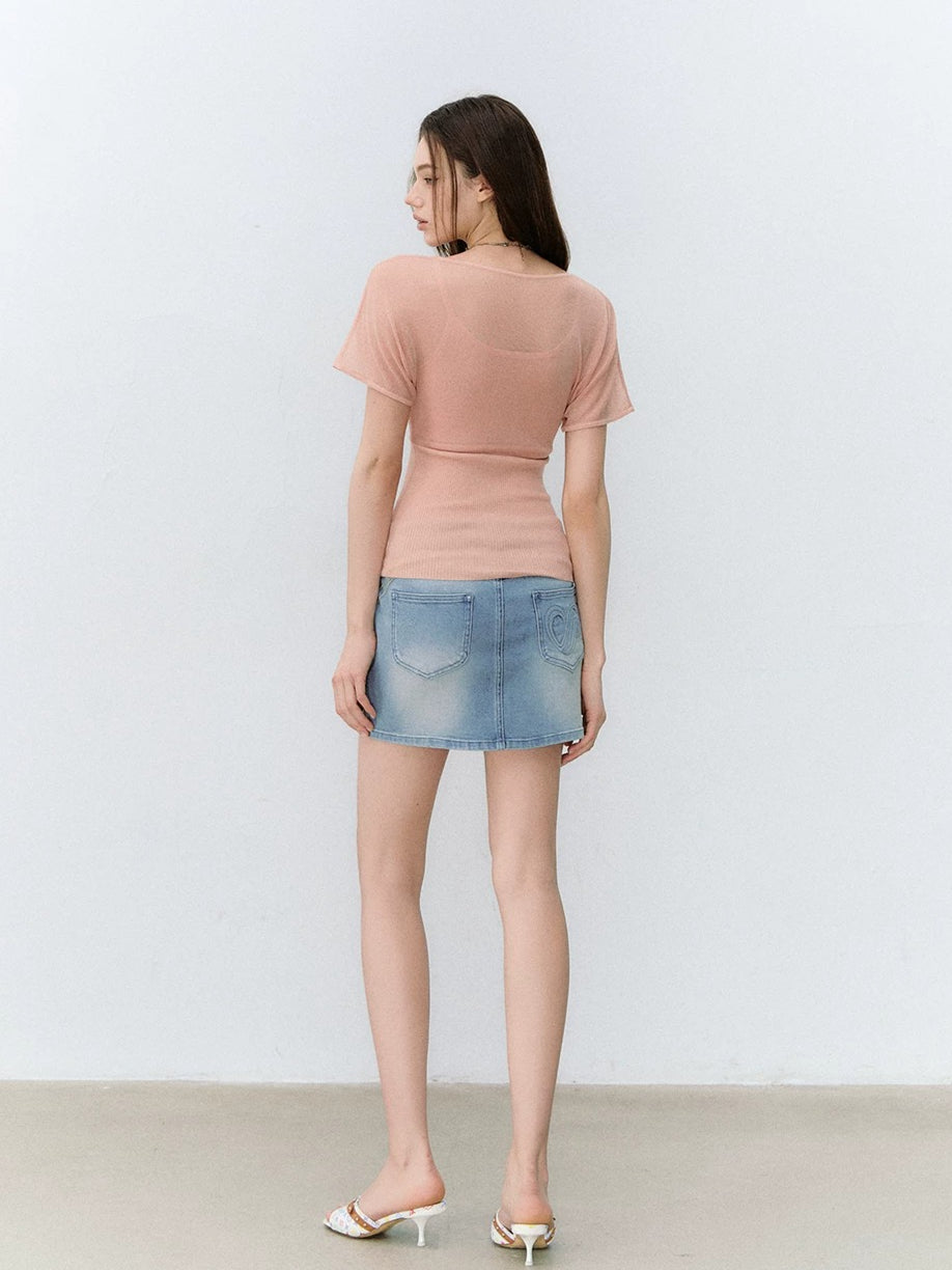 X-Line Layered V-Neck T-shirt