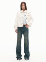 Relaxed-Fit Vintage Denim Jacket