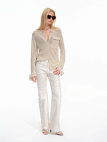 Textured Sheer Knit Shirt