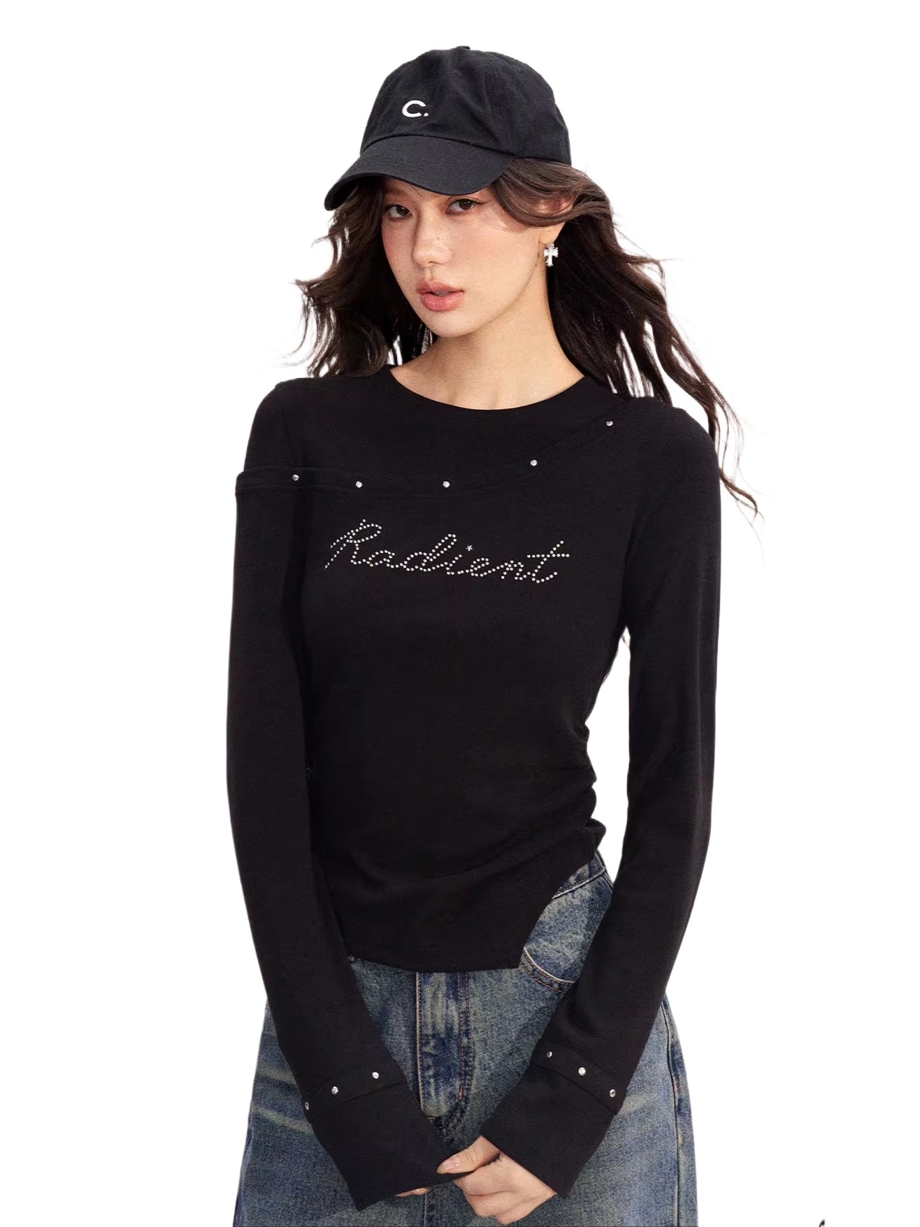 Asymmetric Patchwork Knit Top